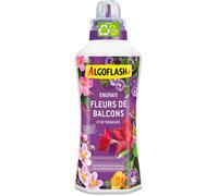 Algoflash Engrais liquide Fleurs, Terrasses et Balcons – utilisable en agriculture biologique – 1 L