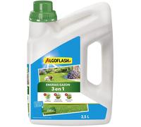 Algoflash – Engrais gazon liquide 3 en 1 – Concentré – 2,5 L