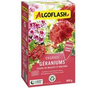 Engrais géraniums - ALGOFLASH - Géraniums, fleurs de massifs & balcons - 800 g - UAB