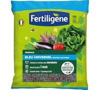 FERTILIGENE FBLEUBIO6 - Engrais Bleu Universel 6 kg - Floraison et récoltes abondantes - Nourrit jusqu'à 3 mois - Pour 240m²