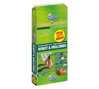 Engrais organique pour gazon Viano Robot & mulching, sac de 20 kg, 400 m²