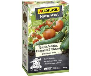 Engrais potager - ALGOFLASH NATURASOL - Tomates, courgettes, poivrons - Longue durée - 800 g - UAB