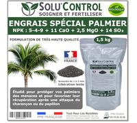 Engrais Spécial Palmier 1,5 kg - SoluControl - Formulation haute qualité Organo-Minerale - Idéal après attaque du charancon rouge ou du papillon du palmier.