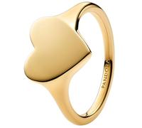 Engravable Heart 14k Gold-Plated Ring