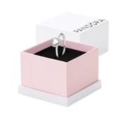 Engravable Heart Sterling Silver Ring with Clear Cubic Zirconia