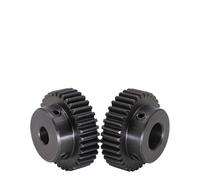 Engrenage 1M-36T/37T/38T/39 dents SC45#, acier au carbone, alésage droit 6/8/10/12 mm, 1 pièce(10 mm,39 Teeth)