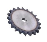 Engrenage à chaîne plate 08B, 1 pièce, 10 11 12 13 14 15 16 17 18-26 dents, pignon plat industriel, pas de dent en acier au carbone 12.7mm(24 Teeth)