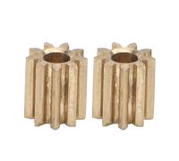 Engrenage à Pignon Aramox, 2 Pièces de Remplacement en Laiton pour Engrenage à Pignon Moteur pour Module Duplo Intelli Lok 0.4 9 Dents