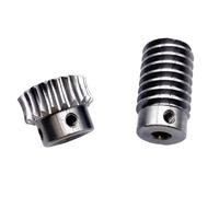 Engrenage à vis sans fin 1 module, engrenage en acier allié, rapport de vitesse 1:20/30/40/50/60, 40 cr, jeu précision haute qualité(5MM*10MM*40)