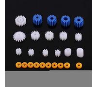 Engrenage à vis sans fin de broche en plastique, essieu d'engrenages, poulie de bagues de courroie, en plastique de haute qualité, pour modèle de voiture d'avion, principalement utilisé dans les moteu