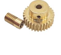 Engrenage à vis sans fin en cuivre 0,5 m 40 dents, rapport 40:1, alésage de la roue dentée 5 mm, alésage de la tige 3-6,35 mm(5mm bore rod)