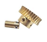 Engrenage à vis sans fin en cuivre 0,5 m 50 dents, alésage 6 mm, rapport 50:1, plusieurs diamètres d'alésage de tige(4mm bore rod)