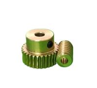 Engrenage à vis sans fin en cuivre 0,5 m 50 dents, alésage 6 mm, tige de vis sans fin 7 x 12 mm, rapport 1:50, alésage 2,3-3,15 mm(3.15mm bore rod)