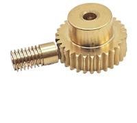 Engrenage à vis sans fin en cuivre 0,5 m 50 dents, réduction 50:1, arbre alésé de 3 à 6 mm(3mm bore rod)