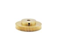 Engrenage à vis sans fin en cuivre, module 0,5, lot de 2, 80T et 100T, alésage 3 mm, épaisseur des dents 5 mm(100T)