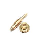 Engrenage à vis sans fin en cuivre, module 0,5, rapports de réduction 1:20-1:60, alésage 4-8 mm, arbre 48 mm(60T 5MM BORE)