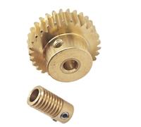 Engrenage à vis sans fin, module 0,5, 20 dents, alésage 4 mm, rapport 20:1, plusieurs tailles disponibles(3.17mm bore rod)