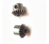 Engrenage conique 1:1, Module 0.5, pignon conique à 20 dents, engrenages de précision en laiton et en acier for Applications mécaniques, 2 pièces(0.5M 20T steel gear)