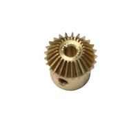 Engrenage conique 1:1 pignon 0.4M12T/0.5M18T/1M20T mode transmission à 90 degrés bricolage cuivre(1mm,0.5M18T copper)