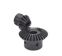 Engrenage conique, 1 paire d'engrenages coniques 1:2 1M 20T 40T hélicoïdaux à 90 degrés, pignon de transmission