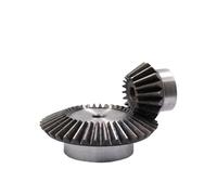 Engrenage conique de précision, rapport de vitesse 1:2 à 1:8, transmission à 90 degrés, module 0,5/0,75/1/1,5/2/2,5/3, pignon en acier 45# 24-70T(2PCS,1M18T-54T)
