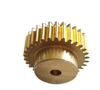 Engrenage conique en laiton, 1 module 0,5, 114 dents, éperon cylindrique de 58 mm diamètre avec matériel d'arbre pignon droit étagé(6.35mm bore)