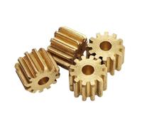 Engrenage conique en laiton, 5 pièces module 0, pignon à 10 dents 1, mm 2,3,17 matériel d'arbre droit ajustement serré(6x5mm 2.28mm hole)