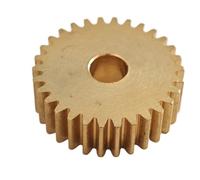 Engrenage conique en laiton, module 0,5, 35 dents cylindriques de 18, mm diamètre, matériel d'arbre pignon roue plate droite et épaisse(6.35mm bore)