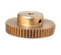 Engrenage conique en laiton, module à éperon cylindrique 0,5, pignon droit 58 dents, matériel d'arbre étagé cuivre(10mm bore)