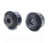 Engrenage conique hélicoïdal 1,5/2/2,5/3/4Mod 20T/25T/30T 45# acier pignon conique hélicoïdal gauche/droite engrenage hélicoïdal(2 Mod,30T 1Pair)
