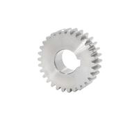 Engrenage cylindrique for moteur en acier inoxydable 304, 1 module 26T/27T/28T/30T/32T, alésage 6/8/10/12/14/15 mm machinerie(30T Bore 14mm+Keyway 5mm)