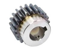 Engrenage de moteur à 2 modules en acier 45#, 2m, 15, 16, 17, 18, 19 dents, avec rainure de clavette étagée, alésage 12, 14, 15, 16, 17-25mm(12mm (keyway 4),15T)