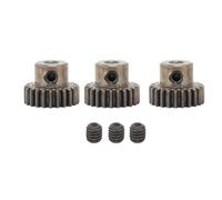 Engrenage de moteur de voiture RC M0.6, alésage de 3,175 mm, ensemble de 3 pignons de rechange en alliage d'acier, compatible avec HSP Traxxas (23t)