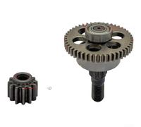 Engrenage de tondeuse à gazon à 47 dents avec pignon à 12 dents pour lames de 20,3 cm, 25,4 cm, 30,5 cm, pièce de rechange en fonte d'aluminium argenté pour tracteur de jardin efficacité de coupe