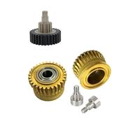 Engrenage d'entraînement de Filament d'engrenage d'extrudeuse Tout en métal K1C Compatible avec la pièce d'imprimante 3D Haute dureté plaquée Nickel Crea-lity Max/GNickel(Fully Gear Set C)