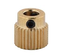 Engrenage D'entraînement en Laiton pour Extrudeuse MK7 MK8, 26/40 Dents, Haute Précision, Portable pour la Plupart des Imprimantes 3D, Léger, Facile à Installer, 10 Pièces (26