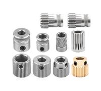 Engrenage d'entraînement extrudeur pour MK7 MK8, E3D, alésage 5mm 40 dents | Roue d'extrusion en laiton, cuivre ou acier inoxydable, 26 36 38 40 50 dents, pour extrudeur 3D(BMG)
