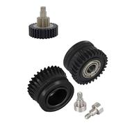 Engrenage d'extrudeuse CR K1C, engrenage d'entraînement à Filament entièrement métallique, Compatible avec l'extrudeuse Crea-lity Max, revêtement DLC nickelé, Haute dureté, Usure(Fully Gear Set B)