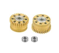 Engrenage d'extrudeuse Gold K2, kit d'engrenages de mise a niveau Xirbbo pour extrudeuse K2 Plus, entrainement de filament entierement metallique G