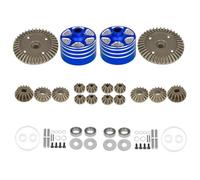 Engrenage différentiel avant arrière en métal avec coque diff pièces RC pour Tamiya XV-02 MB-01 XM-01 BT-01 TT-02 TT-02D TT-02R TT-02B TT-02BR TT-02 Type-S TT-02 Type-SRX RC Voiture (Bleu)