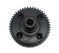 Engrenage différentiel central 47T en acier dur 45# 32 pas M0.8 Noir pour Traxxas 10760 Mini Maxx Mini XRT 10761 10761X