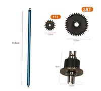 Engrenage Différentiel En Métal, Transmission Principale Pour Wltoys A959 A969 A979 1/18 Rc