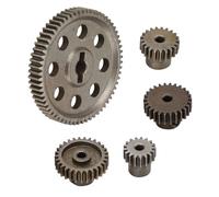 Engrenage Différentiel Principal Métal HSP 94111 64T, 5 PCS | Pignon Moteur 17T 21T 26T 29T, Combinaison Accessoires Robustes, Couronne Dentée Pour Camion Rc Monstre 1/10, Argent