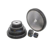 Engrenage droit 1,5 m, transmission métallique, acier 45, 1,5 mod. 76/77/78/80/81/82/83/84/85/86/88/89/90 dents(88T)