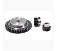 Engrenage droit 1,5 module = 1,5 m, 12 dents, avec table, bossage de moteur en métal/engrenage convexe, trou intérieur, transmission à crémaillère de 6/8 mm(8mm)