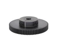 Engrenage droit 1 pièce, 1 module 90/100/110/120 dents, engrenage droit en acier au carbone avec plateforme étagée, engrenages droits de transmission de puissance for crémaillères(110 Teeth,Bore 10mm)