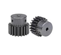 Engrenage droit 1pc 1,5 module 20 dents Engrenage droit en acier au carbone avec plate-forme étagée, engrenages droits de transmission de puissance for crémaillères, 1,5 module 20 dents (Color : 1.5