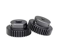 Engrenage droit 20 dents 1 m, trou de crémaillère saillant 4 mm 7 mm 8 mm, 1 à 50 pièces(7mm,5pcs 1M 20 Teeth)