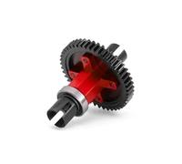 Engrenage Droit 46 Dents, différentiel Central assemblé, Arbre Droit - W195 for RC 1/8 4WD for Trxs for Sledge RC Car Upgrade Parts(Rot)