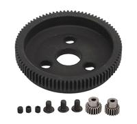 Engrenage droit 86 dents avec pignons 19 dents et 21 dents, engrenage de moteur RC en acier trempé pour voitures RC Traxxas Slash 2WD 1/10